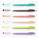 ぺんてる カラー筆ペン 筆タッチサインペン ダークブラウン SES15C‐E3 1本