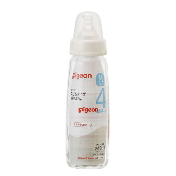 Pigeon slim type baby bottle heat-resistant glass 240ml