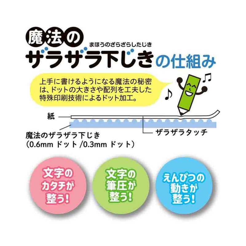 レイメイ藤井 魔法のザラザラ下じきA4（0.3mmドット） 青 1個入