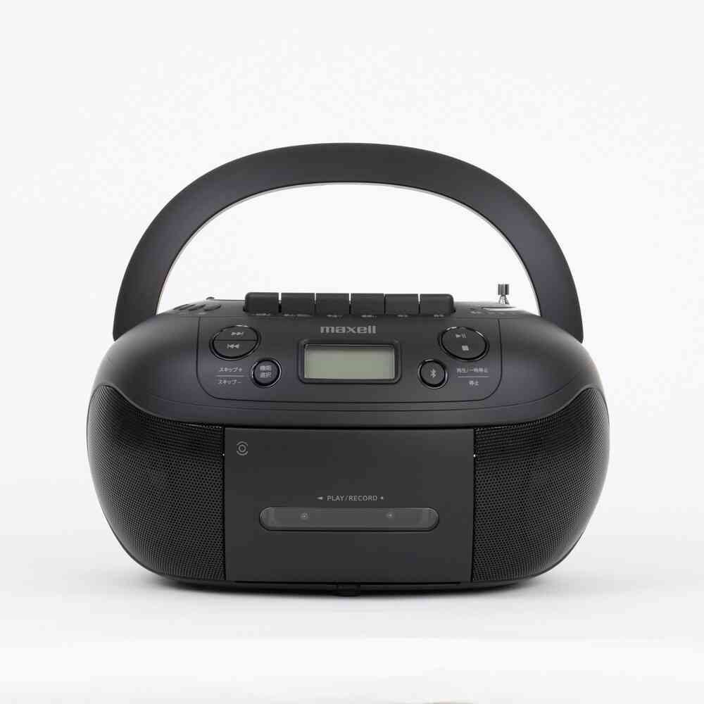 ＣＤラジオカセットレコーダー マクセル CDラジオカセットレコーダー Maxell ブラック MXCR-200 1台