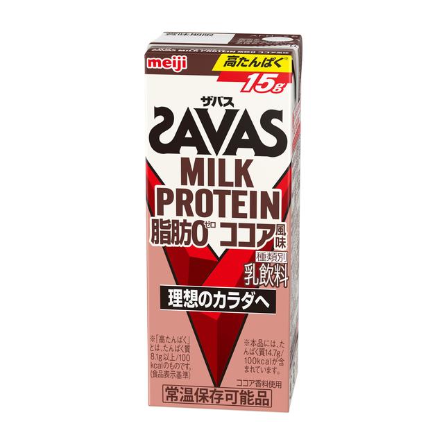 ◆明治Zabas牛奶蛋白脂肪0可可味200ml