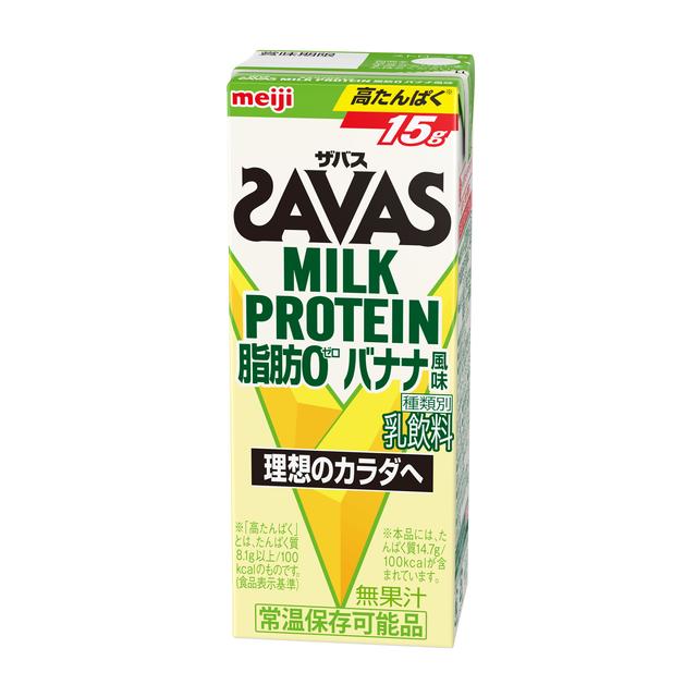 ◆Meiji Zabas milk protein fat 0 banana flavor 200ml