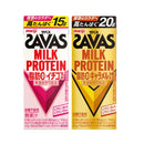 ◆明治 ザバス MILK PROTEIN 脂肪0 イチゴ +キャラメル風味 200ml 24本+24本