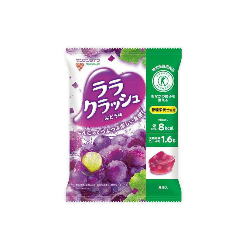 ◆【特定保健用食品(トクホ)】マンナンライフ 蒟蒻畑ララクラッシュぶどう味 192g