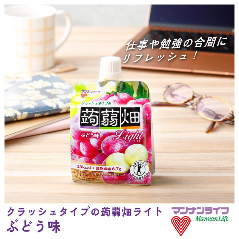 Mannan Life Crash Type Konnyaku Batake Light Grape 150g