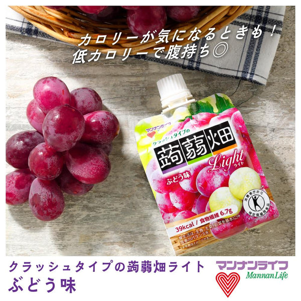 Mannan Life Crash Type Konnyaku Batake Light Grape 150g