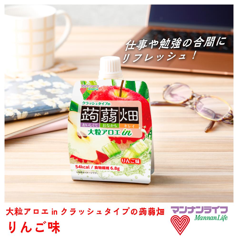 蒟蒻畑　クラッシュタイプ　送料込み1個145.8円 アロエ　りんご　72個 soukai_4902738512052