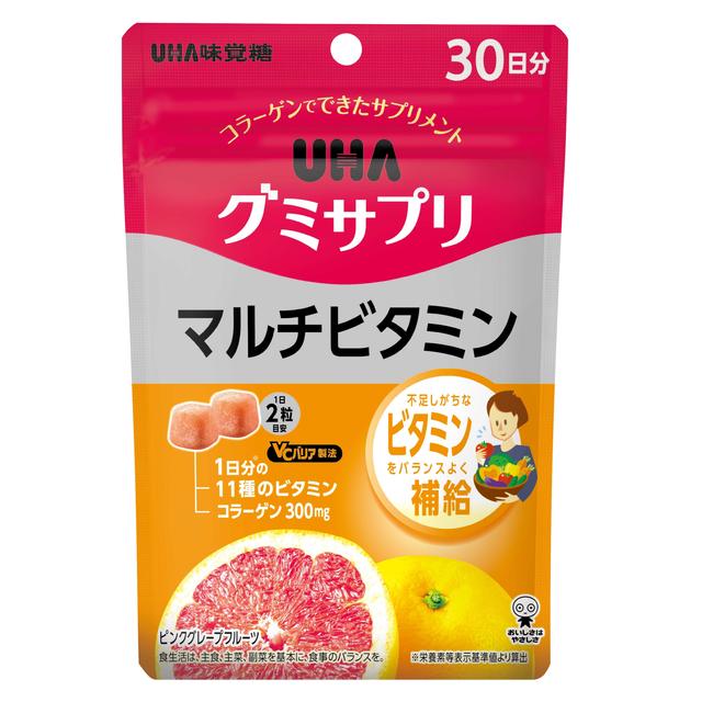 ◆UHA Mikakuto UHA Gummy Supplement Multivitamin 30 days supply 60 tablets