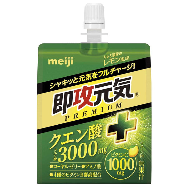 ◆明治 即攻元気ゼリー クエン酸＋ キレと酸味のレモン風味 180g
