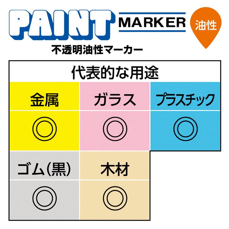 三菱鉛筆　ペイントマーカー中字　白 1本