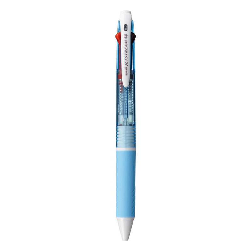 三菱鉛筆 ジェットストリーム 0.7mm 4色ボールペン 水色 1本