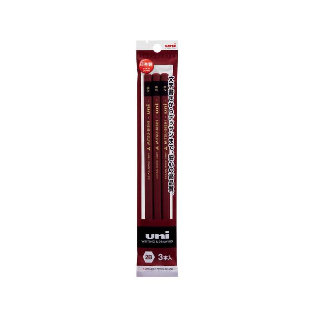 Mitsubishi Uni (Standard) Pencil 3P 2B