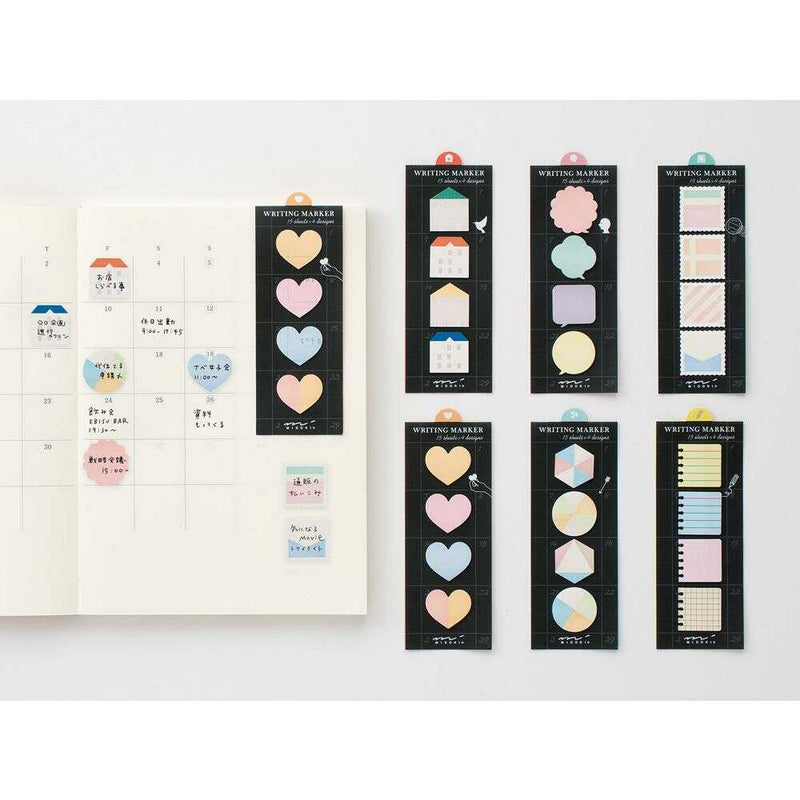 ミドリ 付せん紙 ブロック ふきだし柄 15枚×4種類