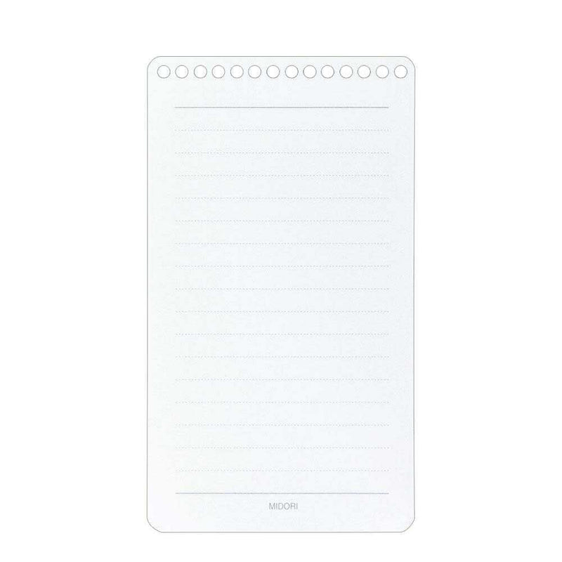 ミドリ ルーラーメモ＜S＞ 赤 1冊