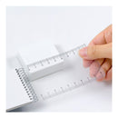 ミドリ ルーラーメモ＜S＞ 赤 1冊