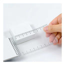 ミドリ ルーラーメモ＜S＞ 赤 1冊