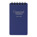 ミドリ ダイヤメモ＜S＞方眼罫 青 1冊