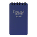 ミドリ ダイヤメモ＜S＞方眼罫 青 1冊