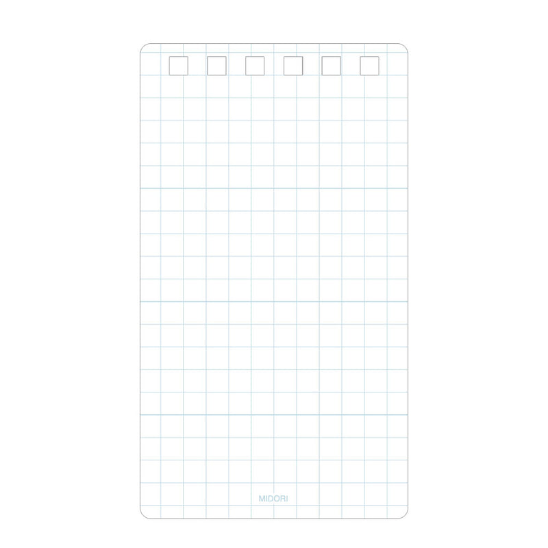 ミドリ ダイヤメモ＜S＞方眼罫 青 1冊