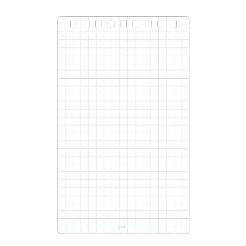 ミドリ ダイヤメモ＜L＞方眼罫 青 1冊