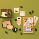 ミドリ 付せん紙 ひみつ 青い鳥柄 20枚