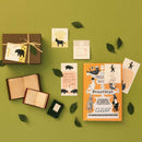 ミドリ 付せん紙 ひみつ 青い鳥柄 20枚