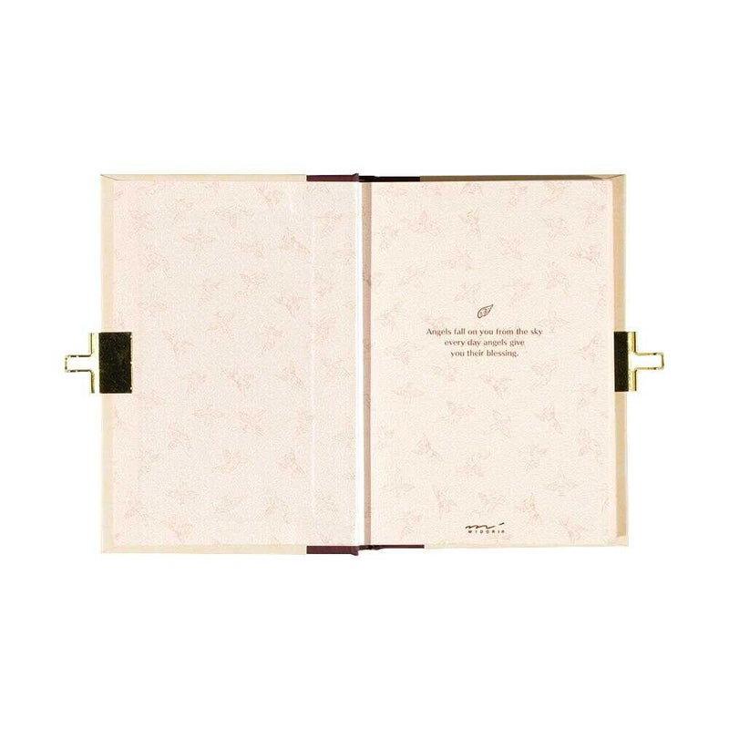 ミドリ 日記 鍵付 天使柄 1冊
