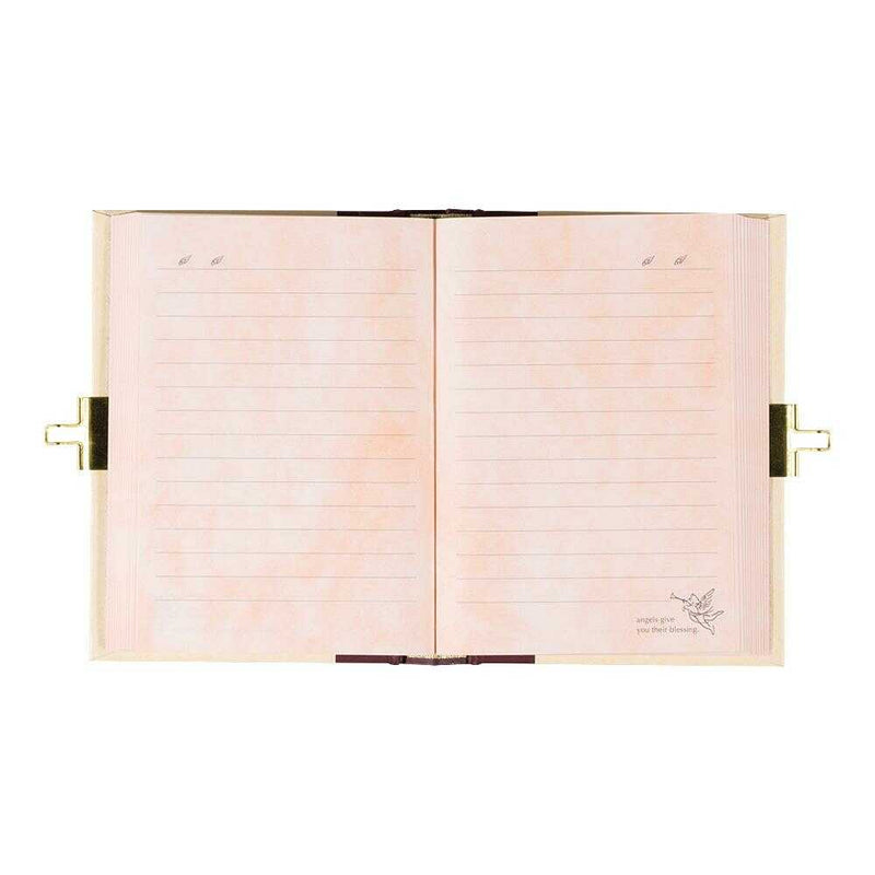 ミドリ 日記 鍵付 天使柄 1冊