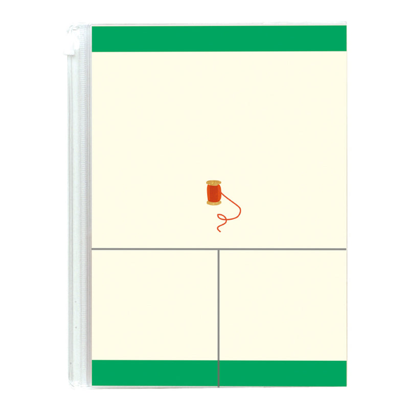 ミドリ 家計簿＜A5＞月間 働くふたり 暮らし柄 1冊