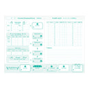 ミドリ 家計簿＜A5＞月間 働くふたり 暮らし柄 1冊