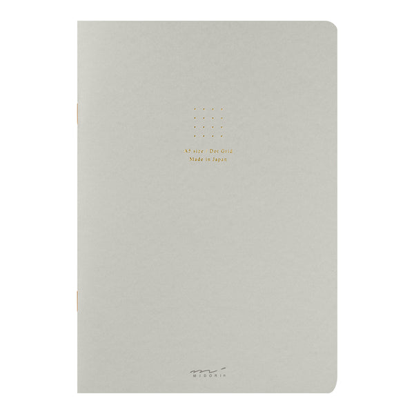ミドリ ノート＜A5＞ カラー ドット方眼 グレー 1冊