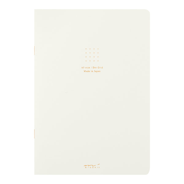 ミドリ ノート＜A5＞ カラー ドット方眼 白 1冊