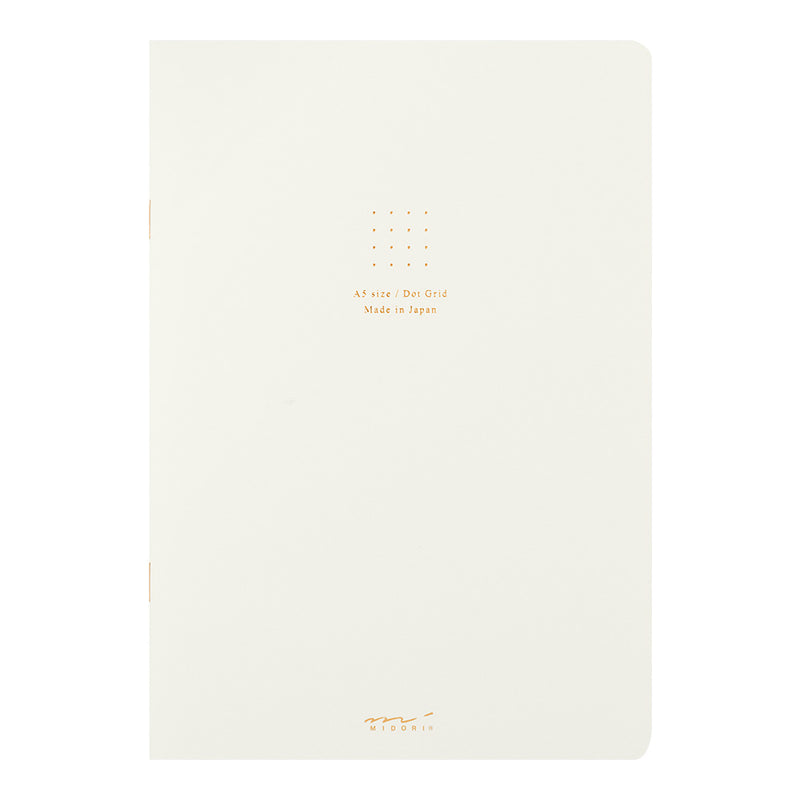 ミドリ ノート＜A5＞ カラー ドット方眼 白 1冊