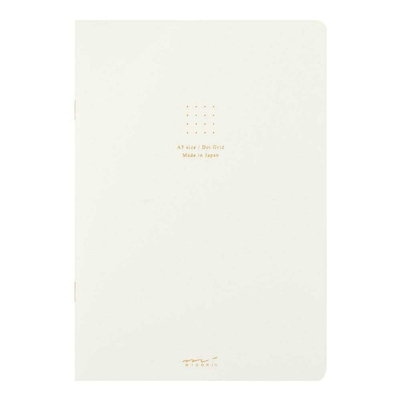 ミドリ ノート＜A5＞ カラー ドット方眼 白 1冊
