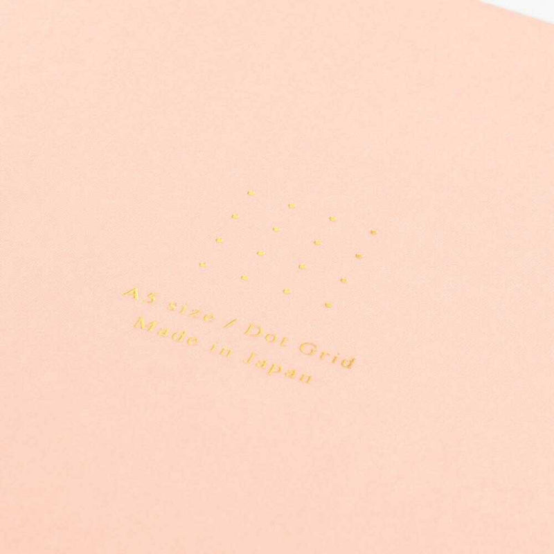 ミドリ ノート＜A5＞ カラー ドット方眼 ピンク 1冊