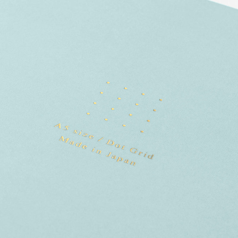 ミドリ ノート＜A5＞ カラー ドット方眼 青 1冊
