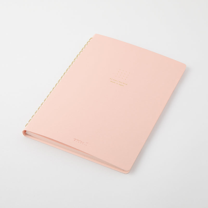 ミドリ リングノート＜A5＞ カラー ドット方眼 ピンク 1冊