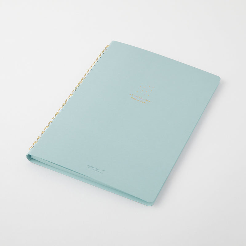 ミドリ リングノート＜A5＞ カラー ドット方眼 青 1冊