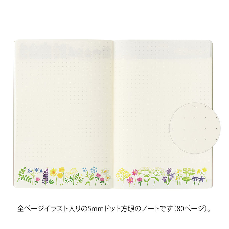 ミドリ ノート＜B6＞ ゆるログ 北欧柄 1冊