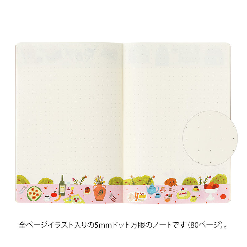 ミドリ ノート＜B6＞ ゆるログ マイライフ柄 1冊