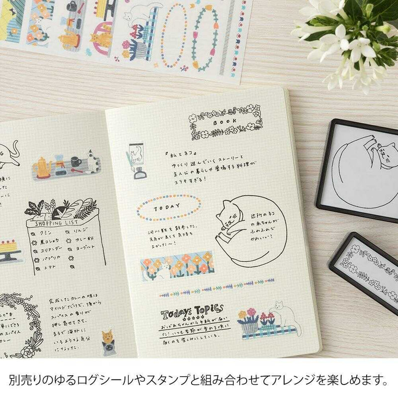 ミドリ ノート＜B6＞ ゆるログ 方眼罫 2mm 1冊