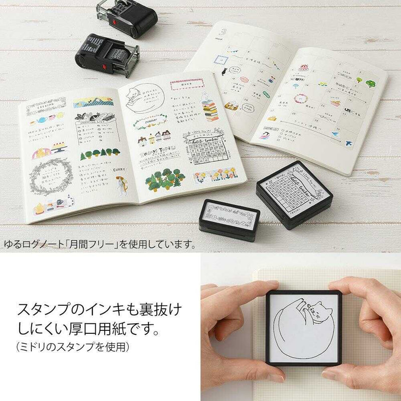 ミドリ ノート＜B6＞ ゆるログ 方眼罫 2mm 1冊