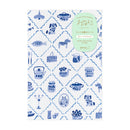 デザインフィル ノート B6 ゆるログ 青い北欧柄 1冊