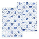 デザインフィル ノート B6 ゆるログ 青い北欧柄 1冊