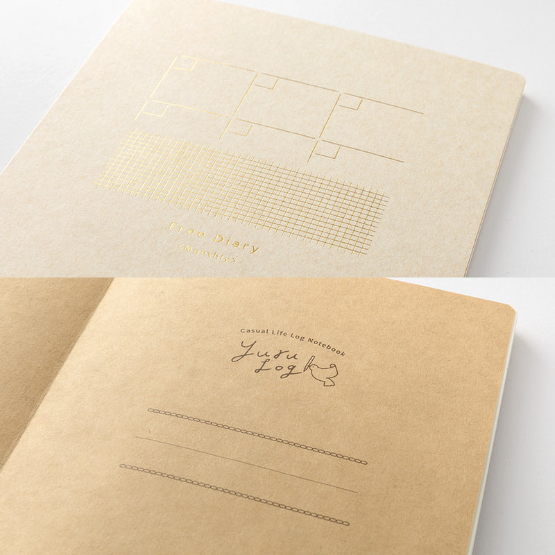 デザインフィル ノート B6 ゆるログ 月間フリーA 1冊