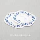 ミドリ 透ける付せん紙  青い花柄 24枚入