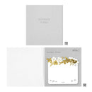 ミドリ 型抜き付せん紙 箔 花柄 20枚入