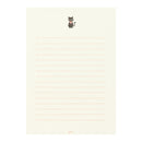 ミドリ 便箋 しあわせをはこぶ手紙 ラッキーモチーフ柄入 4柄×6枚