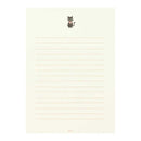 ミドリ 便箋 しあわせをはこぶ手紙 ラッキーモチーフ柄入 4柄×6枚