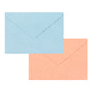 ミドリ 封筒 しあわせをはこぶ手紙 ラッキーモチーフシール入 2色×3枚